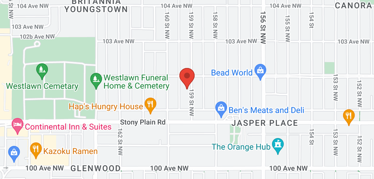map of 10150 159 ST NW